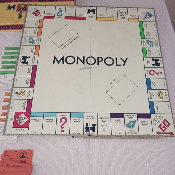 Vintage Other - Vintage Monopoly Game w/ extra items